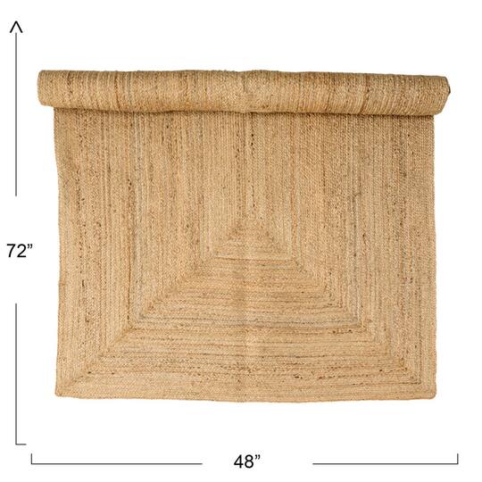 Hello Honey® Natural Boho Woven Seagrass Rug, 72" x 48"